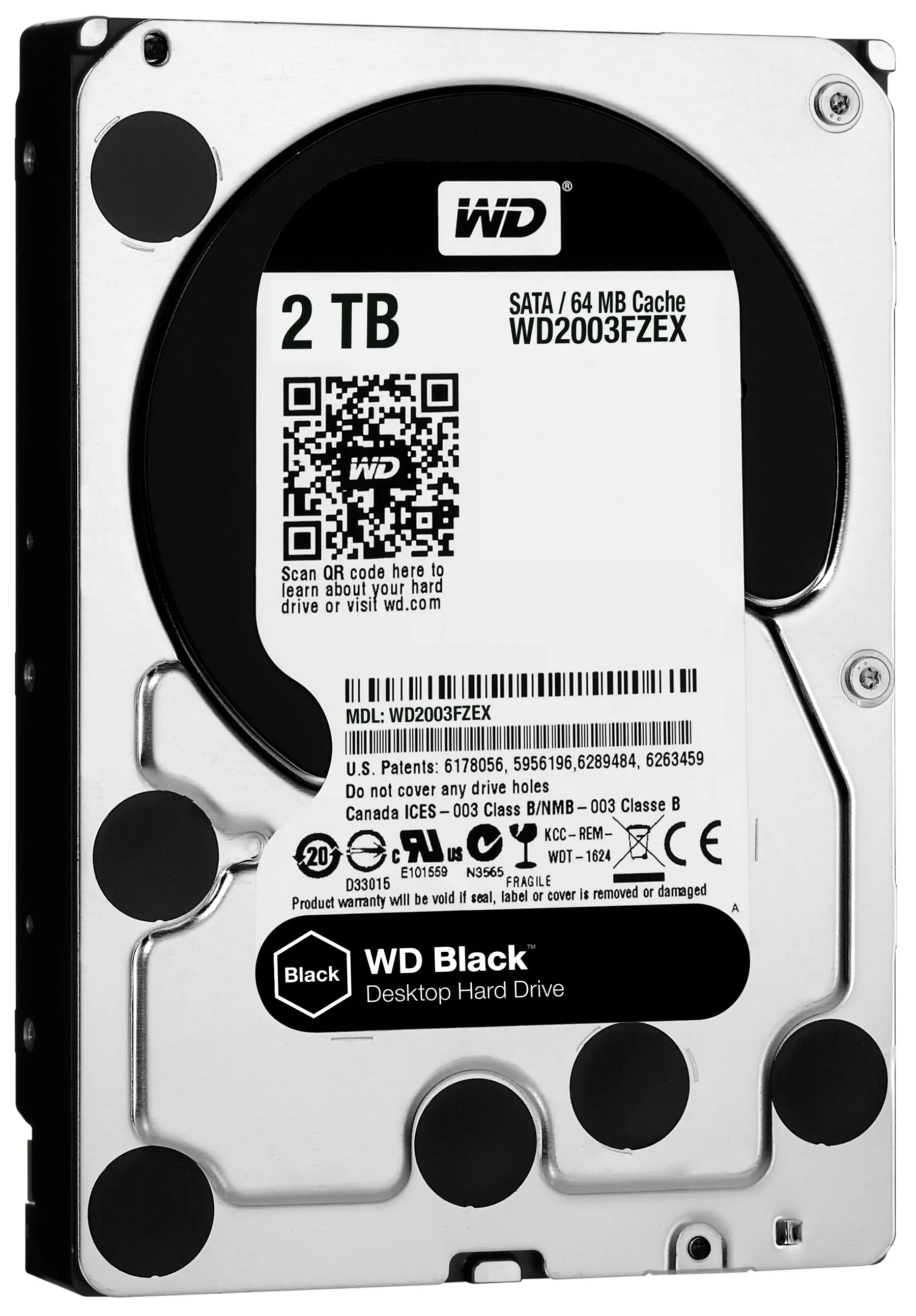 HDD WD Black WD2003FZEX 2TB/8,9/600/72 Sata III 64MB