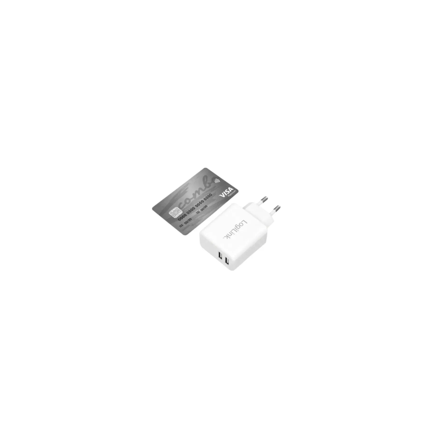 LogiLink Steckdosenadapter 2 x USB - PA0210W