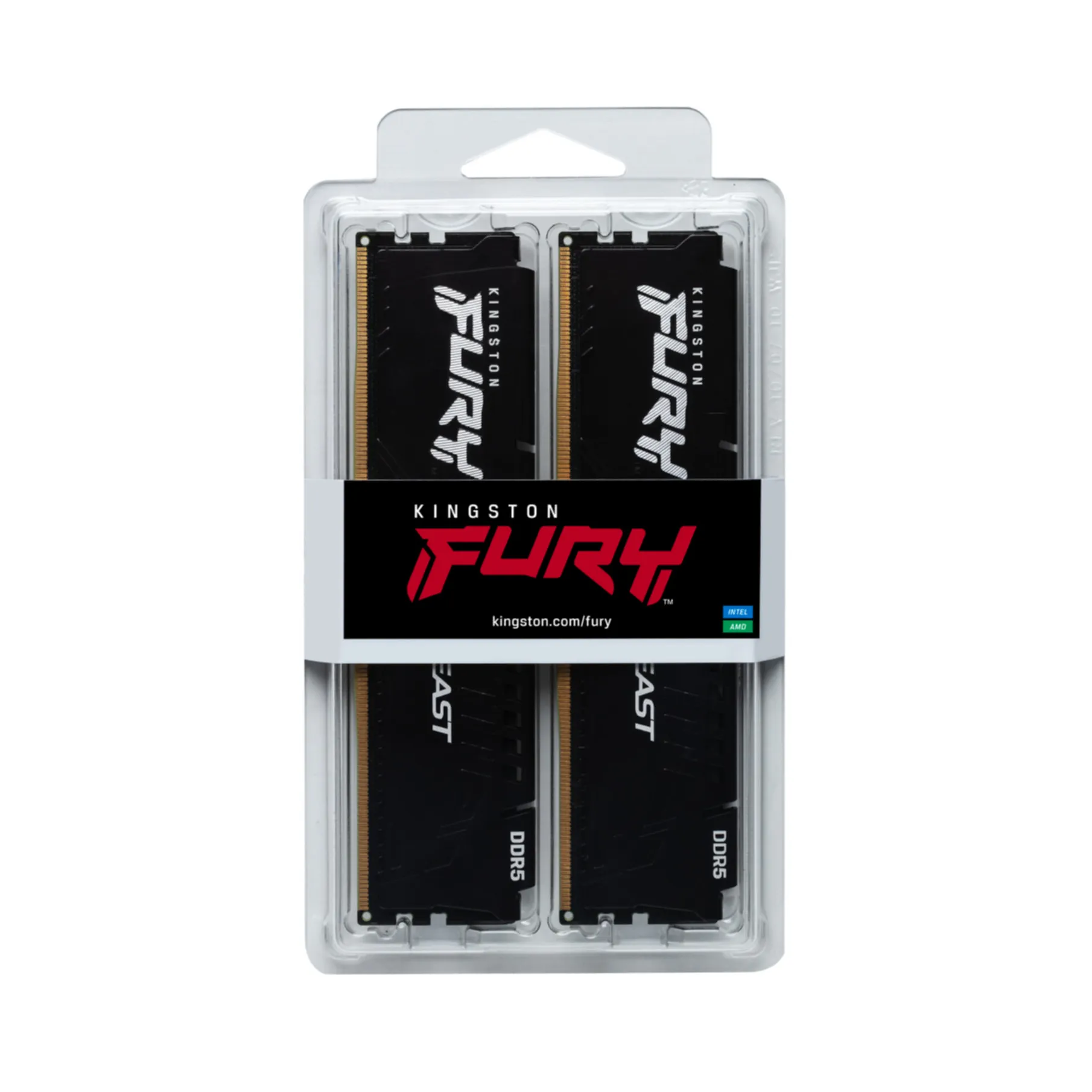 DDR5 32GB KIT 2x16GB PC 6000 Kingston FURY Beast KF560C30BBK2-32