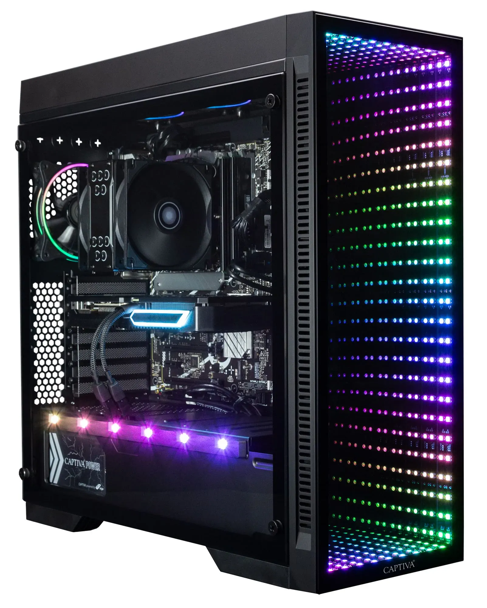 Captiva PC Highend Gaming R84-003 (Ryzen 9 7900X3D/RTX4070 Super 12GB GDDR6X/SSD 2TB/64GB/WLAN/Windows 11 Home 64-bit)