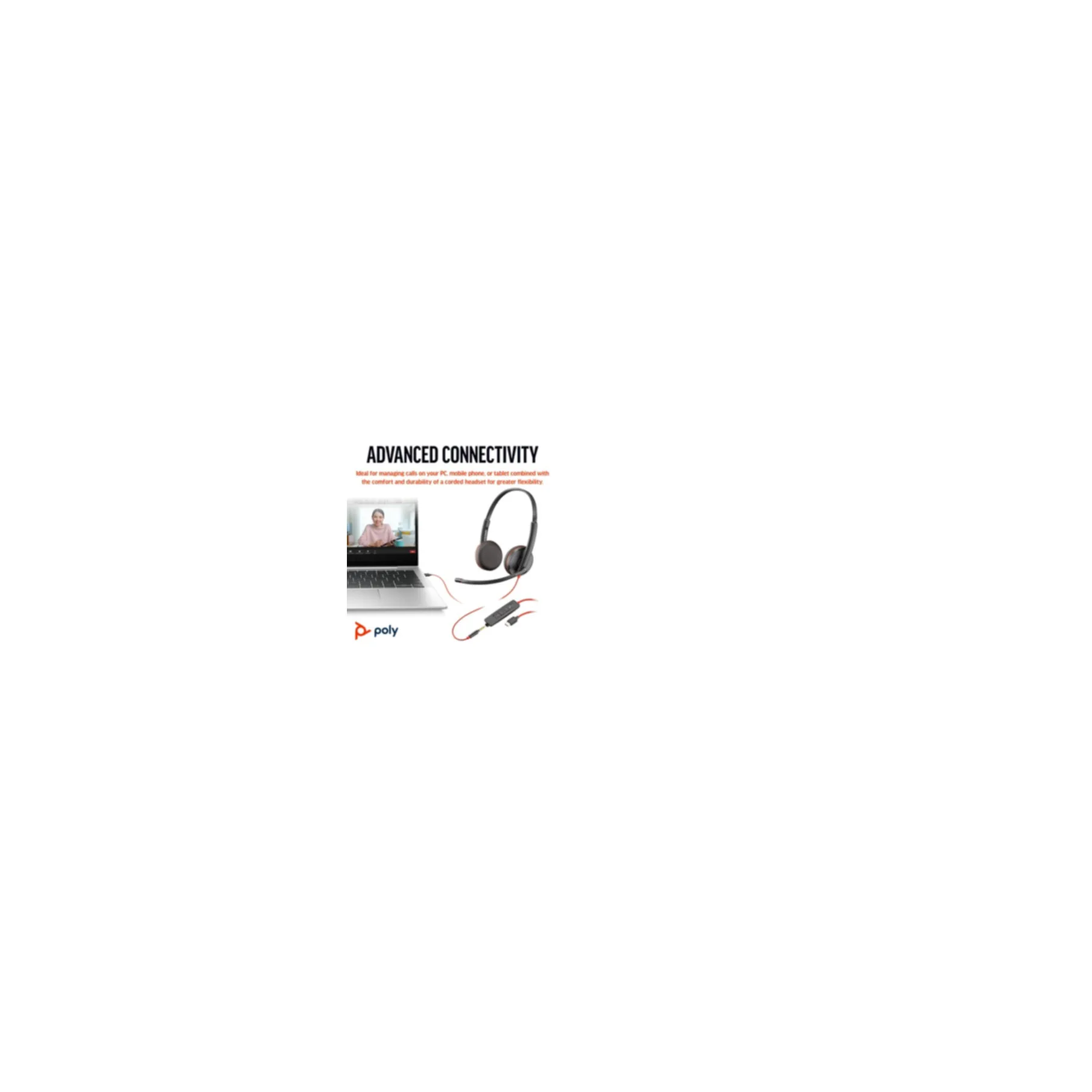 Headset HP Poly Blackwire 3225 3200 Series - 8X229A6