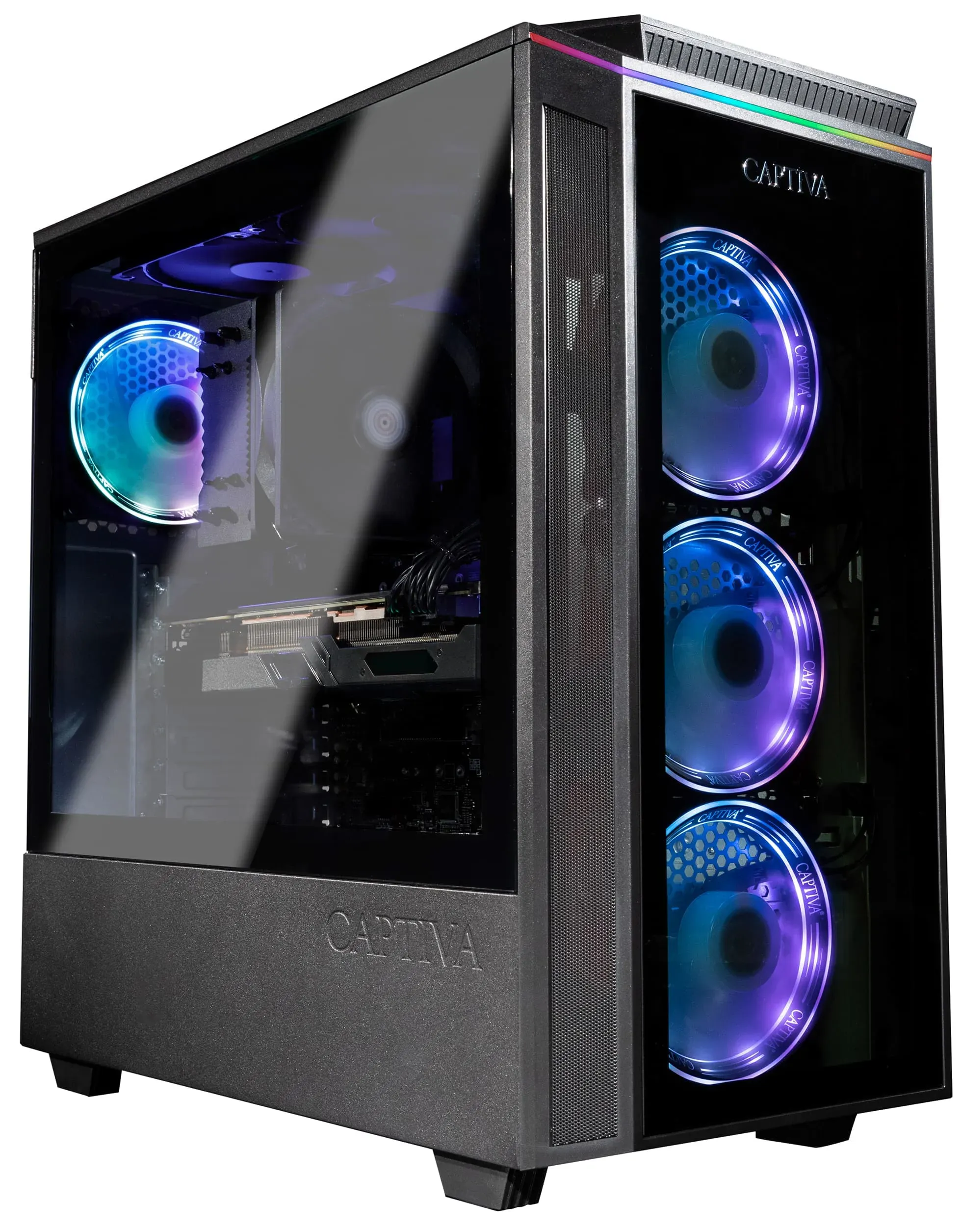 Captiva PC Crucial Gamescom Edition R84-359 (Ryzen 9 7900X3D/RTX4070 Ti Super 16GB GDDR6X/SSD 2TB/32GB/WLAN/w/o OS)