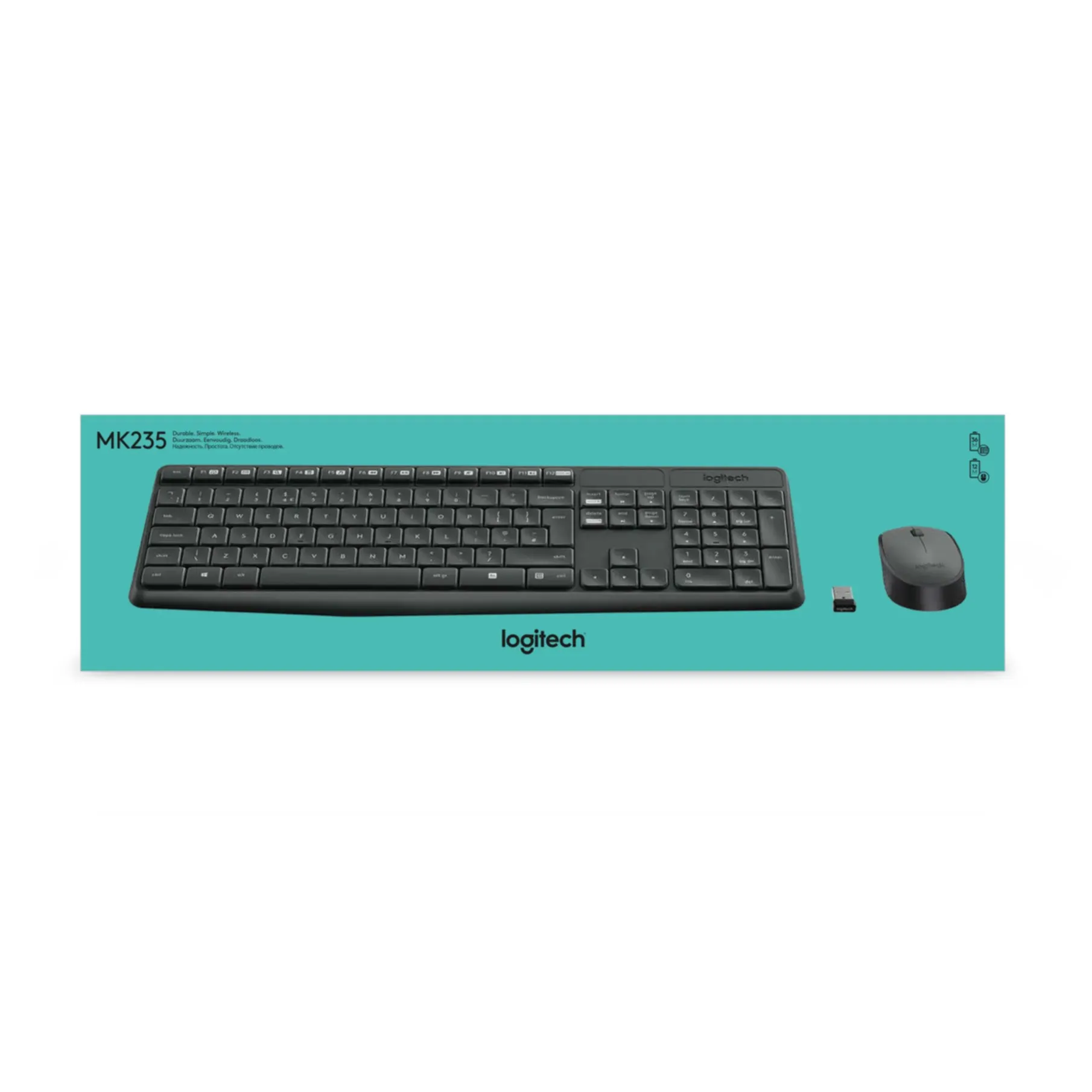 Keyboard & Mouse Logitech Wireless Combo MK235 (DE) (920-007905) [B-Ware]