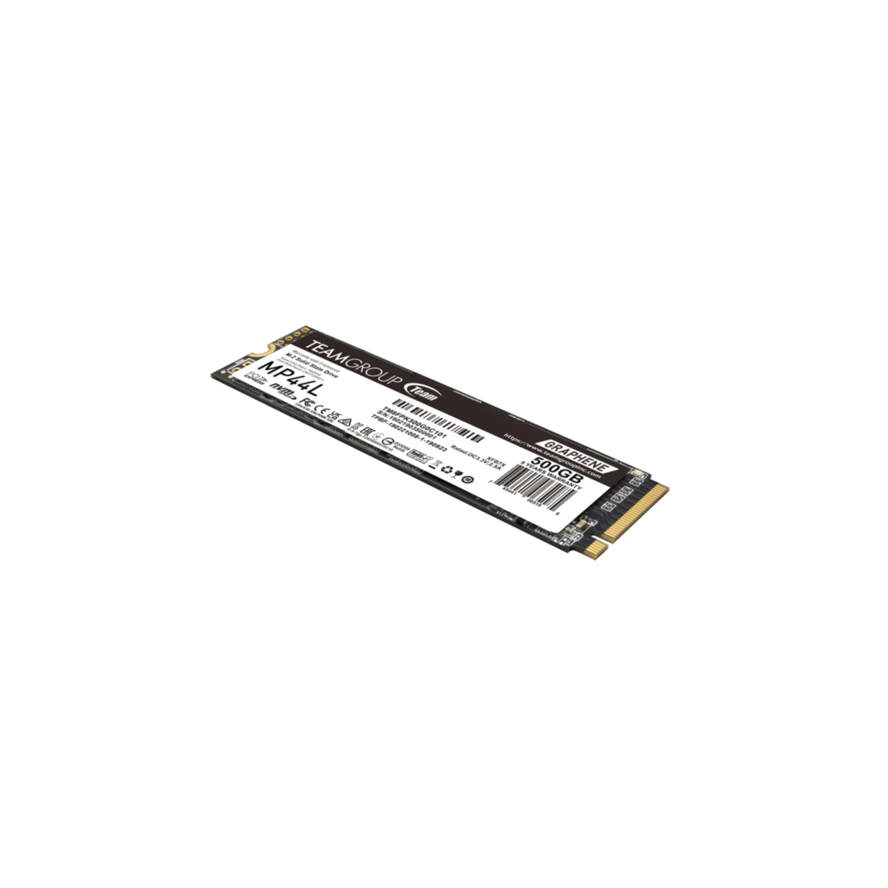 SSD Teamgroup 500GB MP44L TM8FPK500G0C101 PCIe M.2 PCIe 4.0 x4