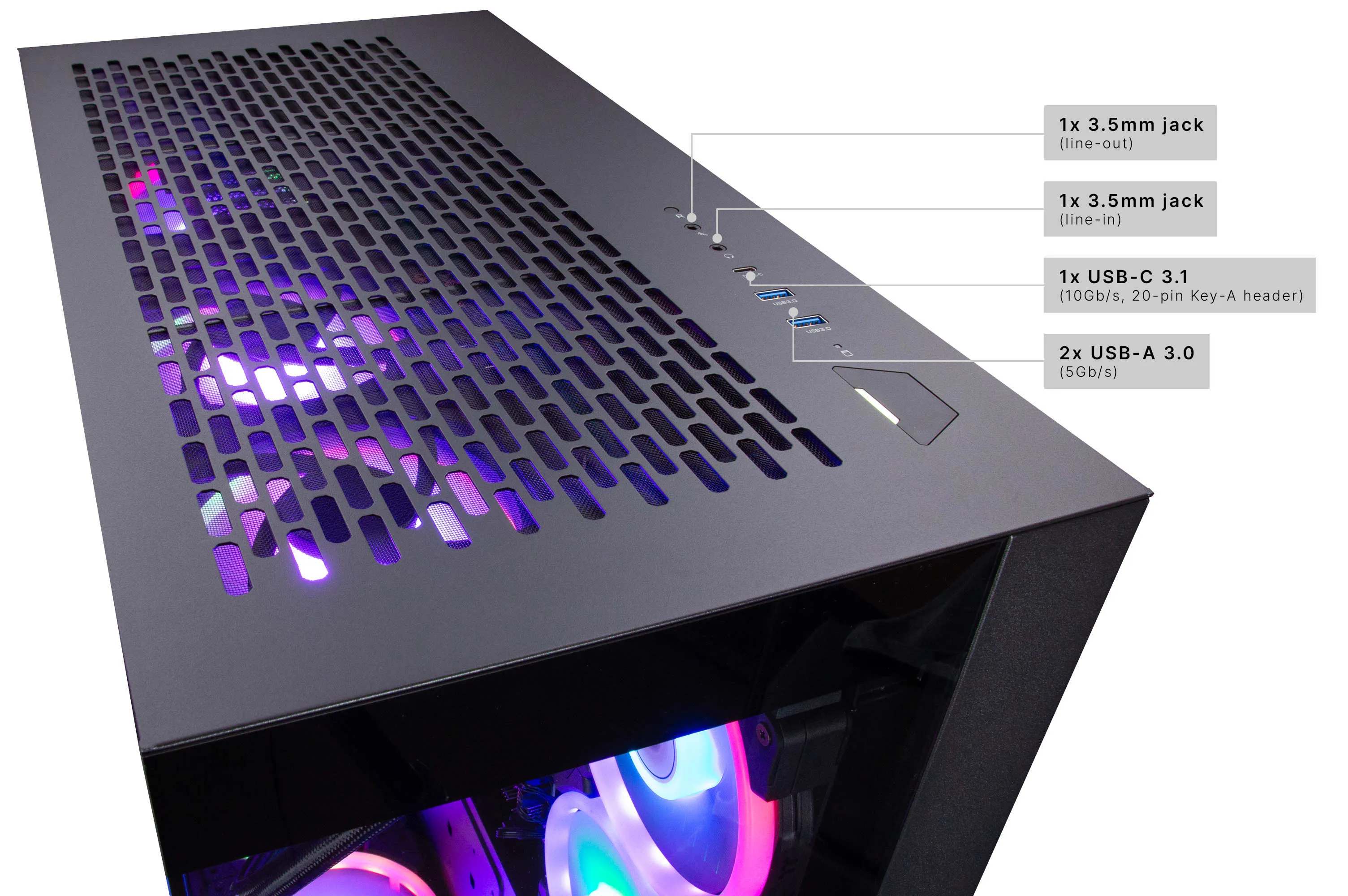 Captiva PC Highend Gaming I83-548 (i7-14700KF/RTX4070 Super 12GB GDDR6X/SSD 2TB/64GB/WLAN/w/o OS)