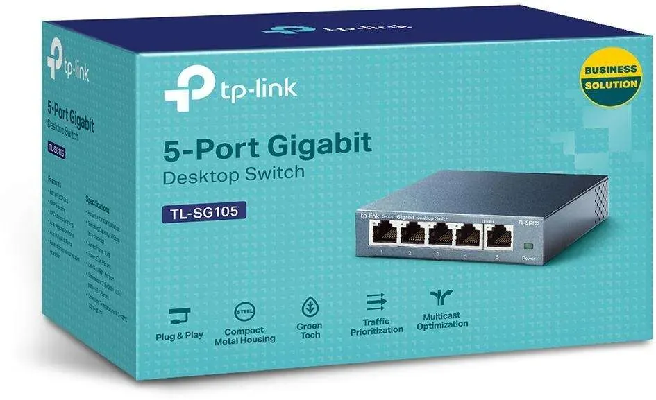 TP-Link Switcher Desktop 5-port 10/100M/1000M TL-SG105 [B-Ware]