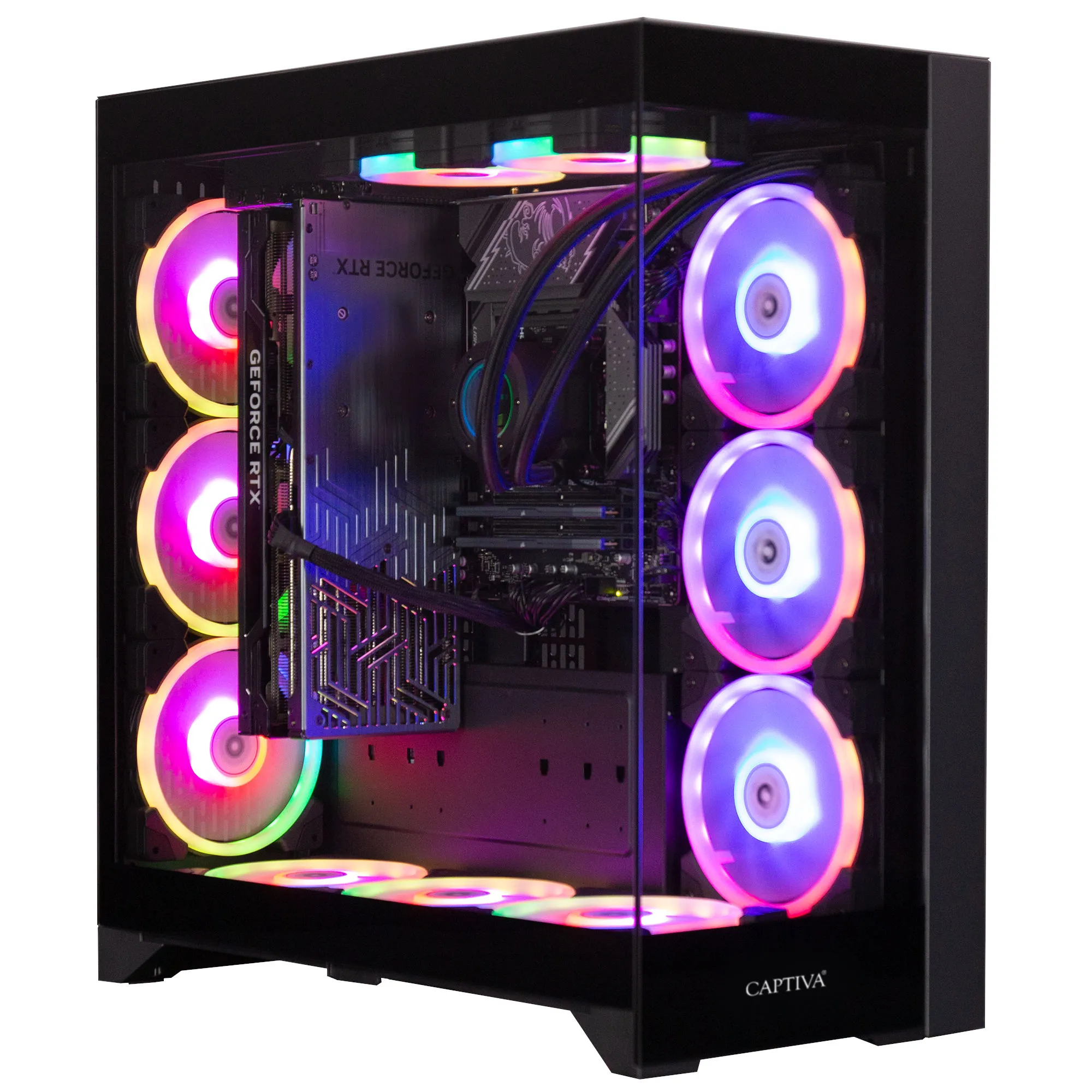 Captiva PC Highend Gaming I83-548 (i7-14700KF/RTX4070 Super 12GB GDDR6X/SSD 2TB/64GB/WLAN/w/o OS)