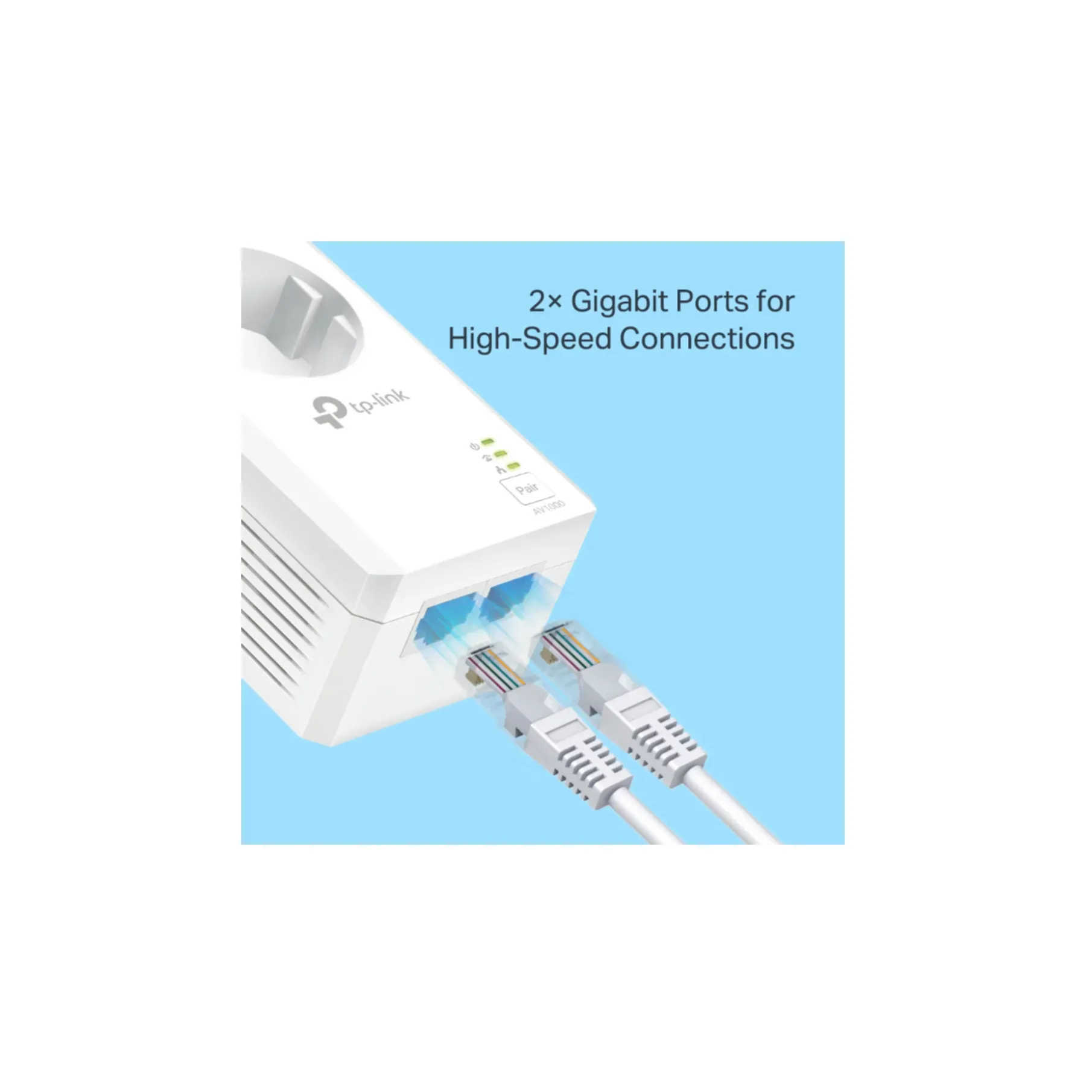 TP-Link Powerline Adapterkit TL-PA7027P KIT 2-port Switch