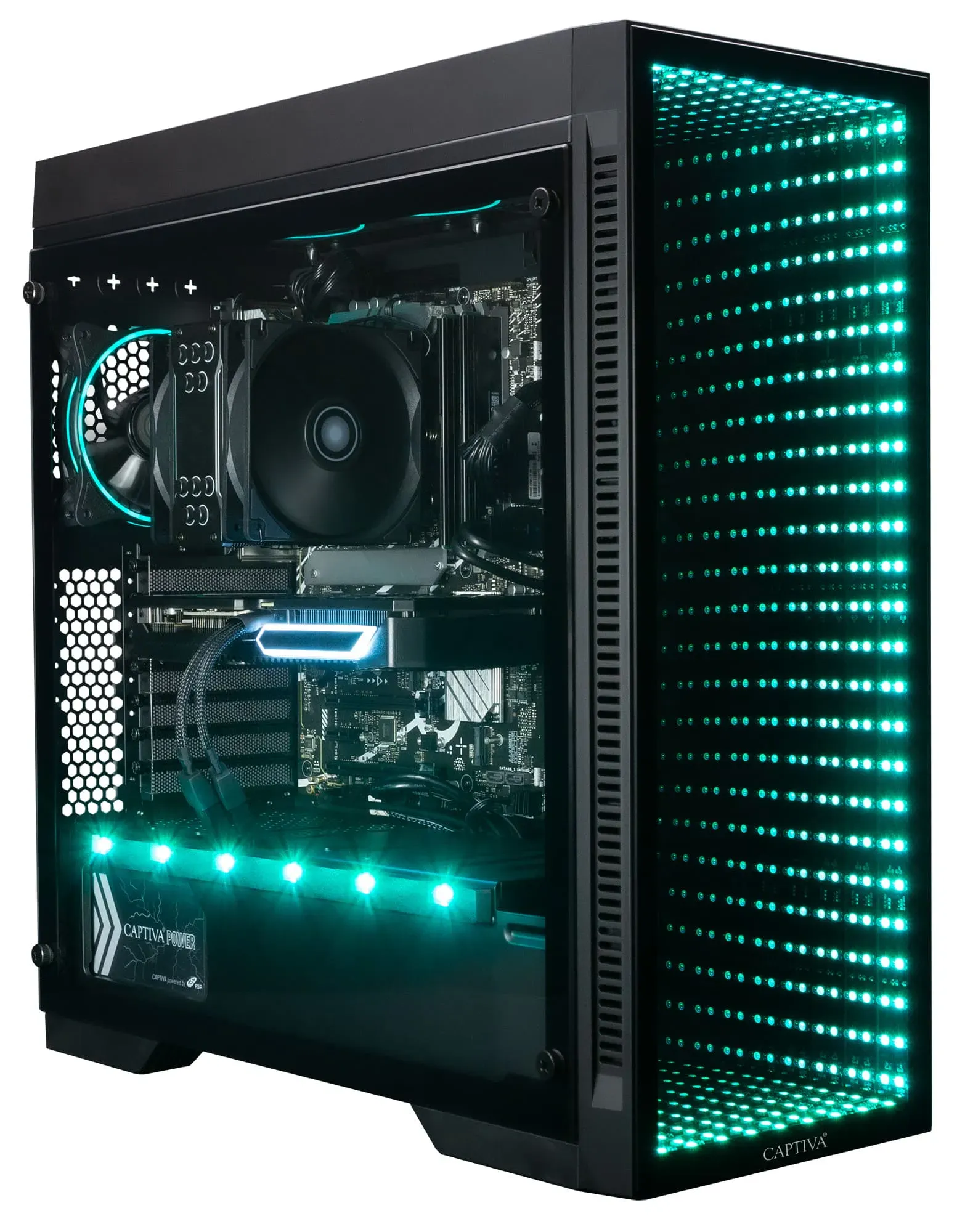 Captiva PC Highend Gaming R84-003 (Ryzen 9 7900X3D/RTX4070 Super 12GB GDDR6X/SSD 2TB/64GB/WLAN/Windows 11 Home 64-bit)