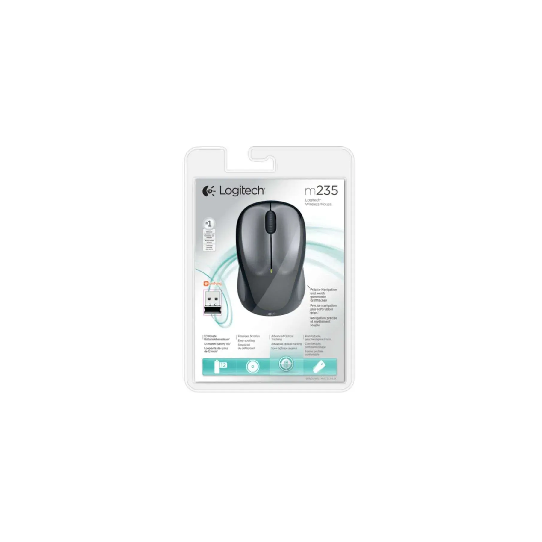 Mouse Logitech M235 Wireless silber