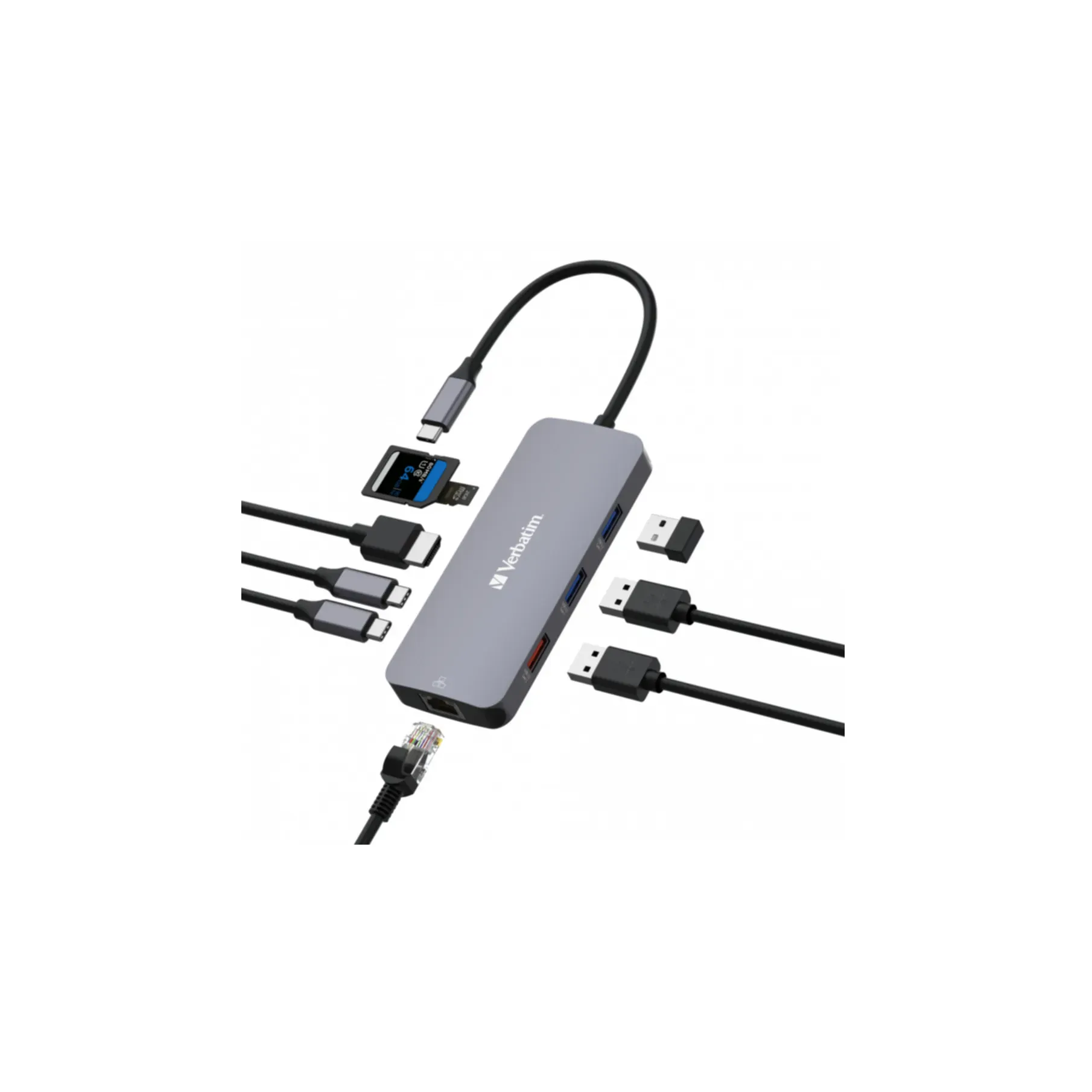 Verbatim USB-C Multiport Hub 9 Port CMH-09 32152