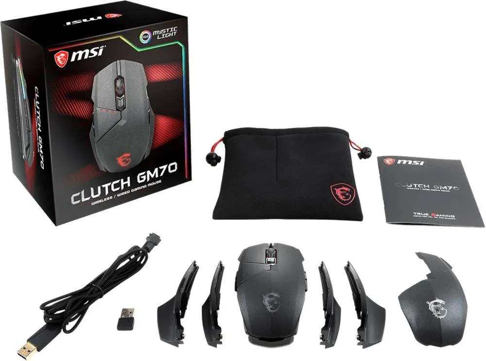 Mouse MSI Clutch GM70 GAMING black