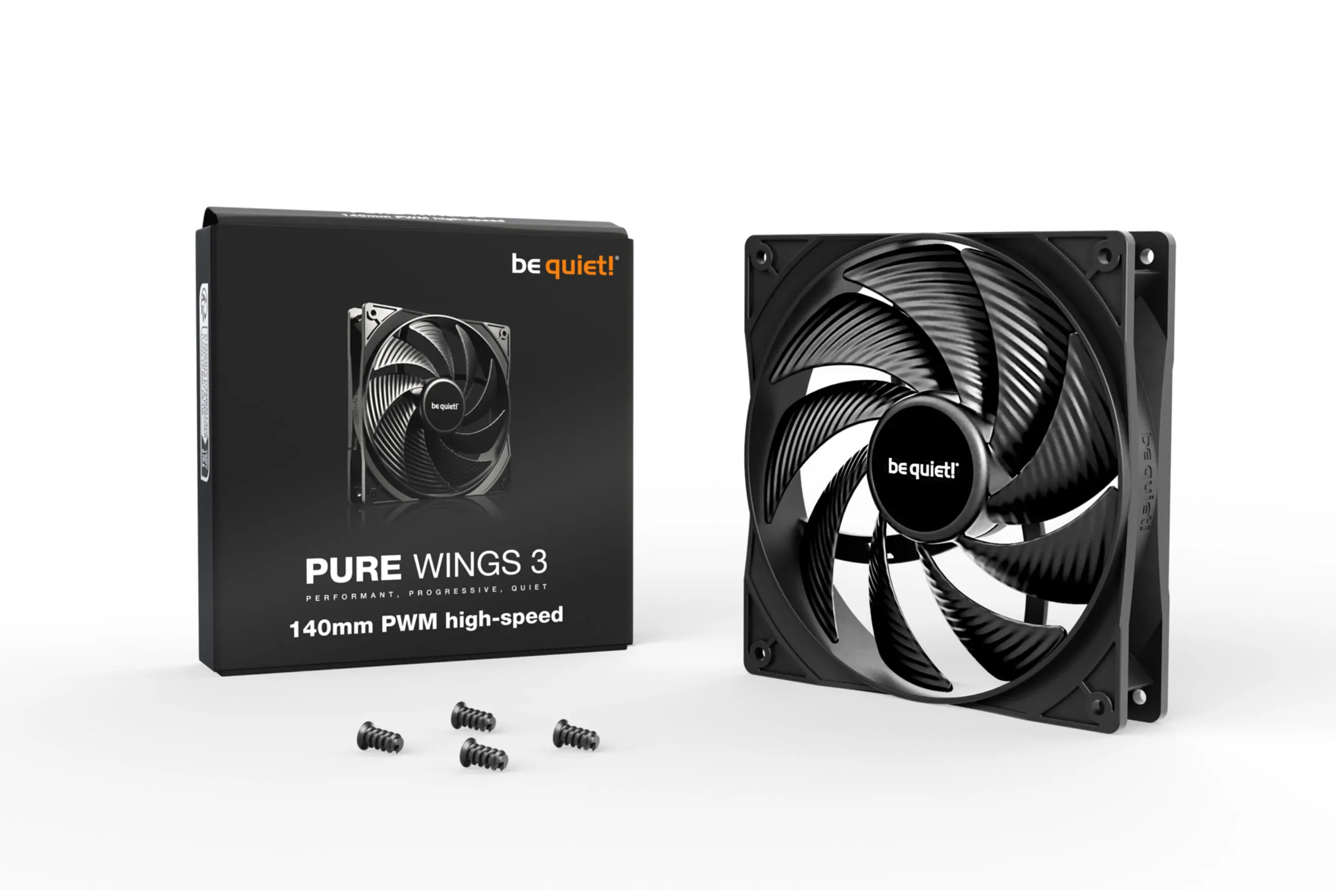 PC- Gehäuselüfter Be Quiet Pure Wings 3 high-speed PWM 140mm BL109 [B-Ware]