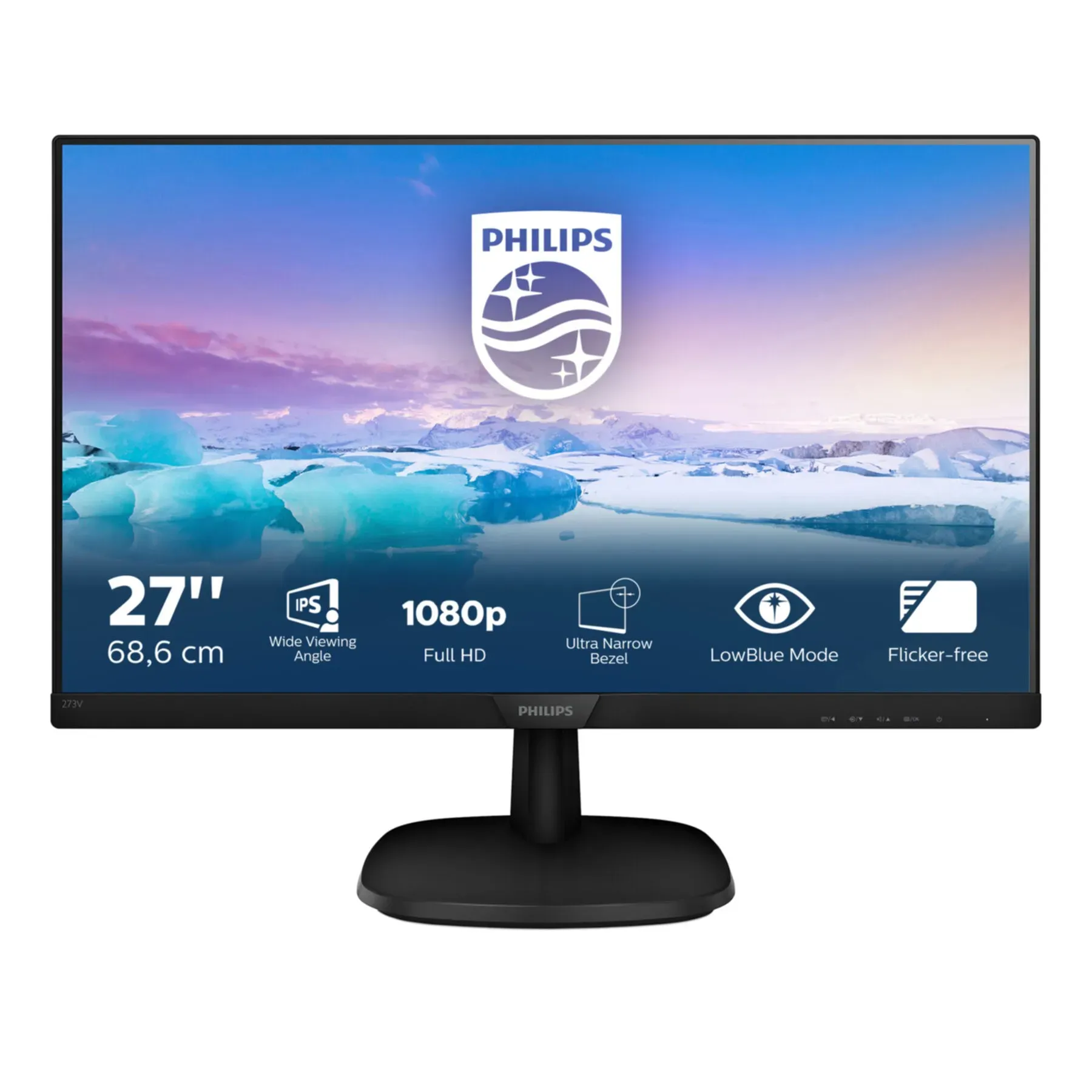 TFT Philips V-Line 273V7QJAB 68,60cm (27")LED,HDMI,VGA,DisplayPort,SP [B-Ware]