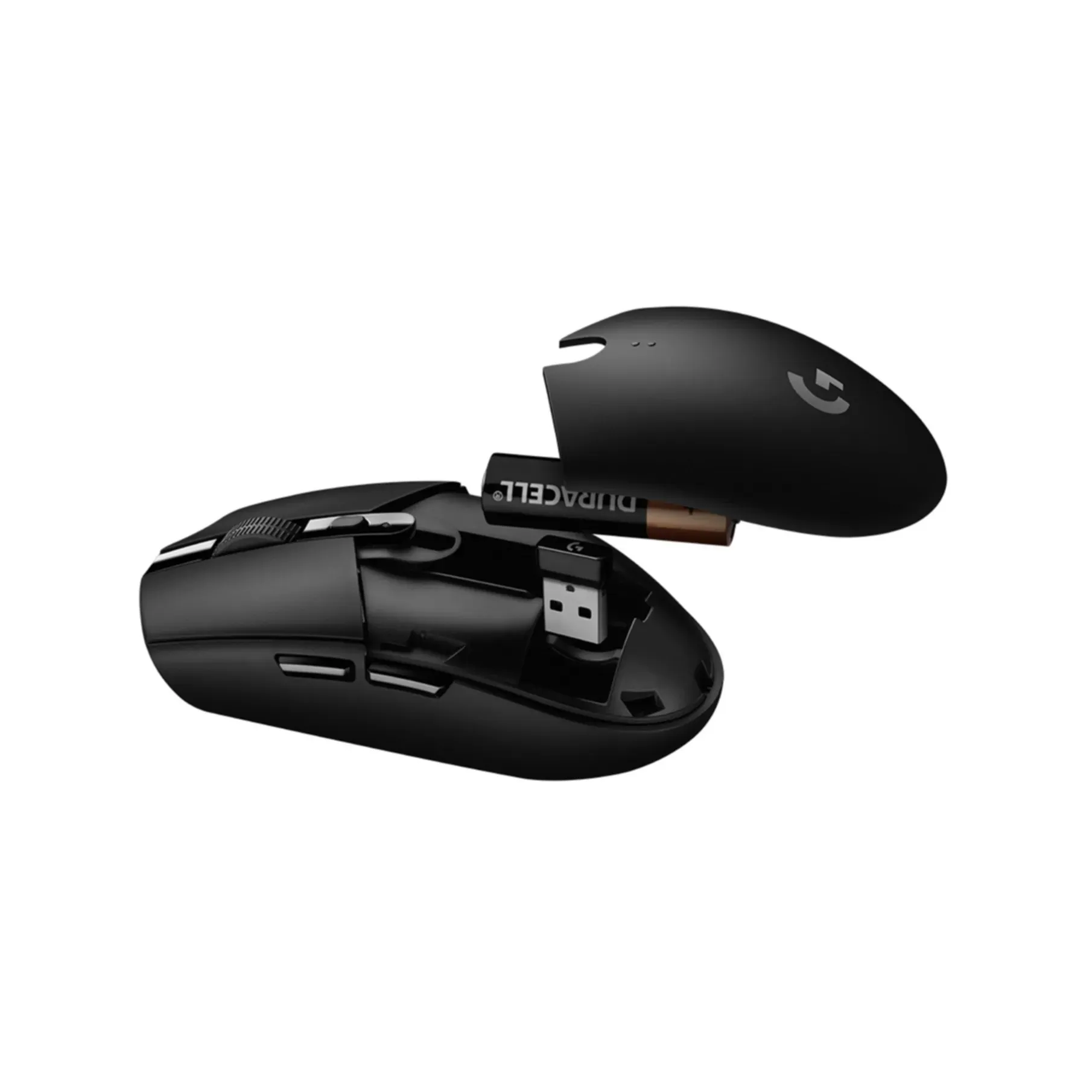 Mouse Logitech G G305 (910-005283) - rechts - Optisch - RF Wireless + Bluetooth - 12000 DPI - 1 ms - Schwarz [B-Ware]