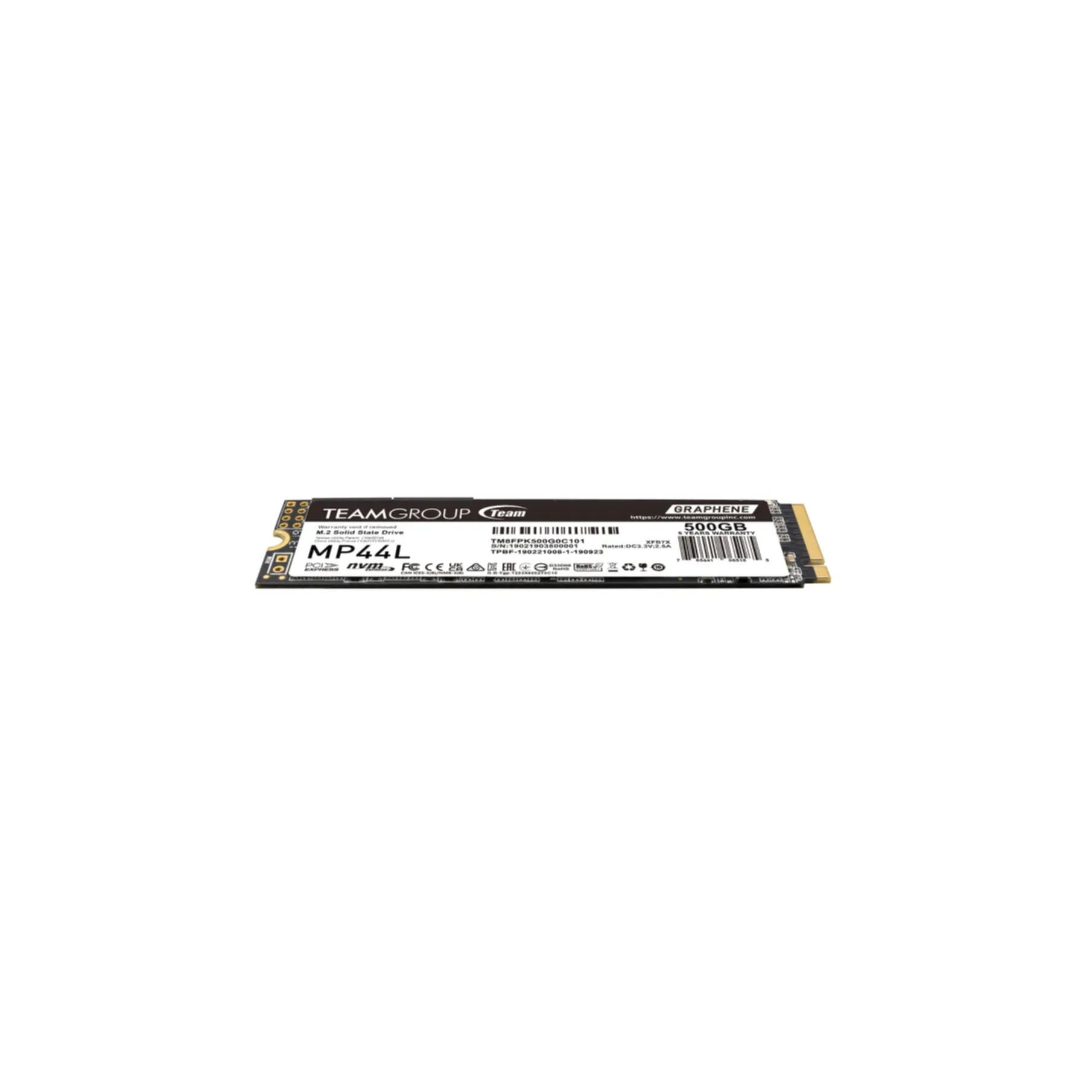 SSD Teamgroup 500GB MP44L TM8FPK500G0C101 PCIe M.2 PCIe 4.0 x4