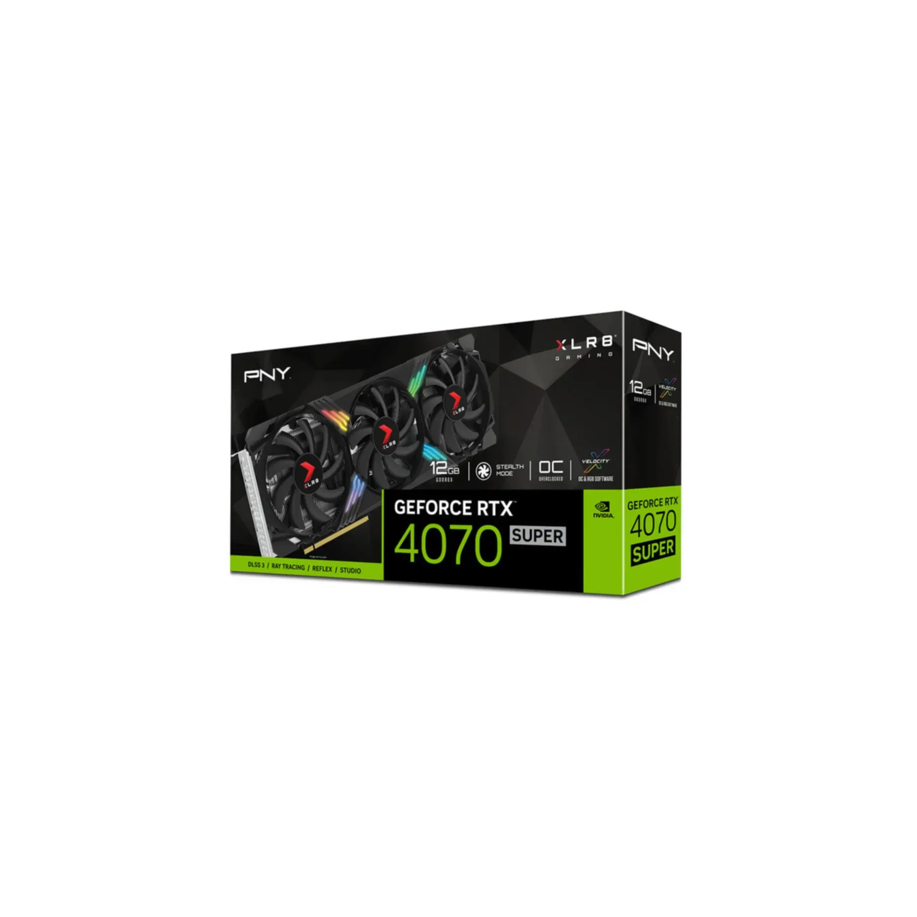 VGA PNY GeForce® RTX 4070 SUPER 12GB XLR8 Gaming Verto Triple Fan OC