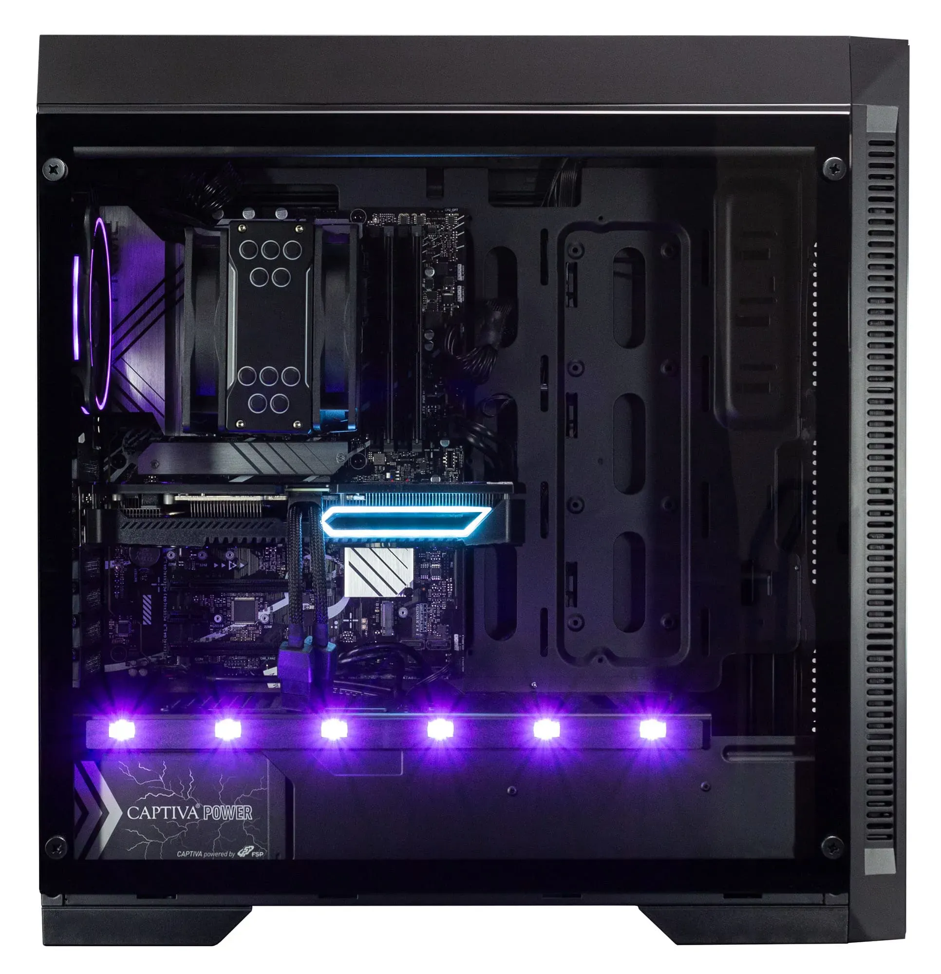 Captiva PC Highend Gaming R84-004 (Ryzen 9 7900X3D/RTX4070 Super 12GB GDDR6X/SSD 2TB/64GB/WLAN/w/o OS)