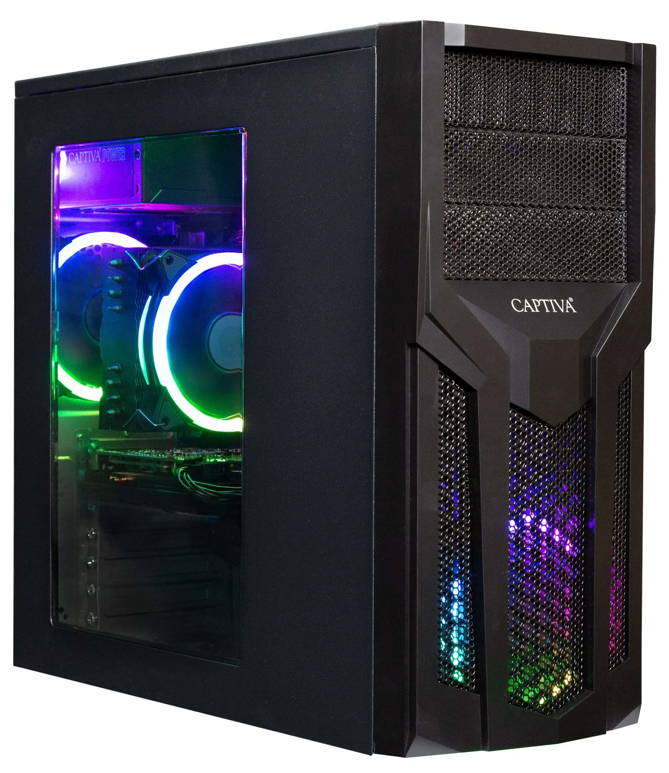 Captiva PC Advanced Gaming I80-410 (i3-14100F/GTX1650 4GB GDDR6/SSD 500GB/16GB/WLAN/Windows 11 Home 64-bit)