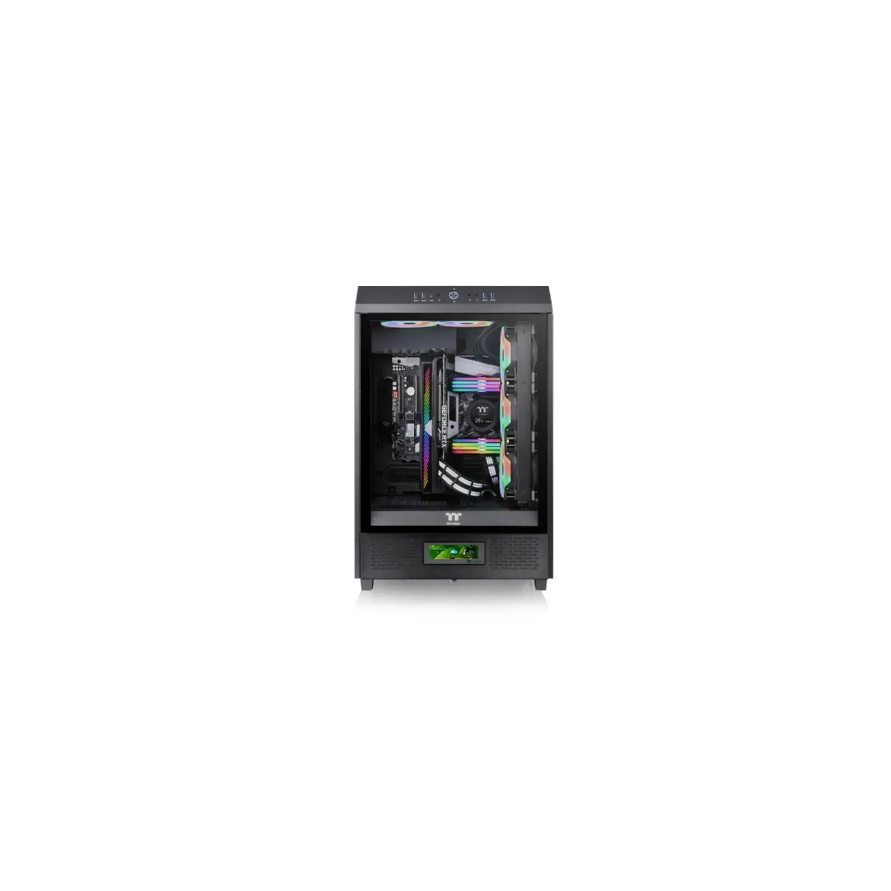 PC- Gehäusezubehör LCD Panel Kit Black für Thermaltake The Tower 500