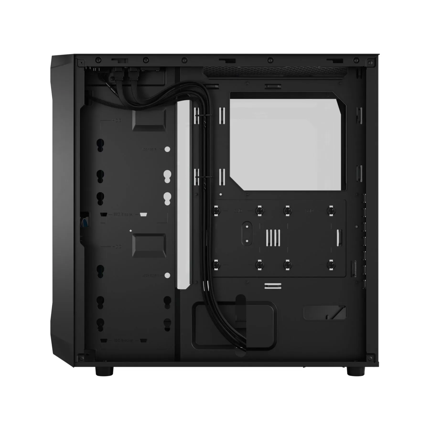 PC- Gehäuse Fractal Focus 2 RGB TG Clear Tint - schwarz