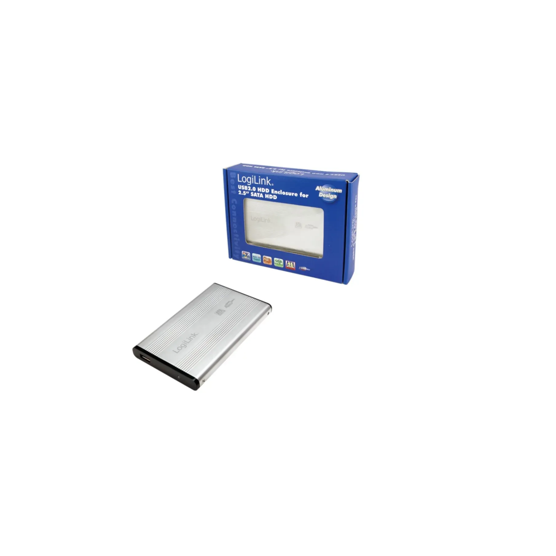 HDD Gehäuse LogiLink Speichergehäuse 2,5" SATA USB 2.0 UA0041A