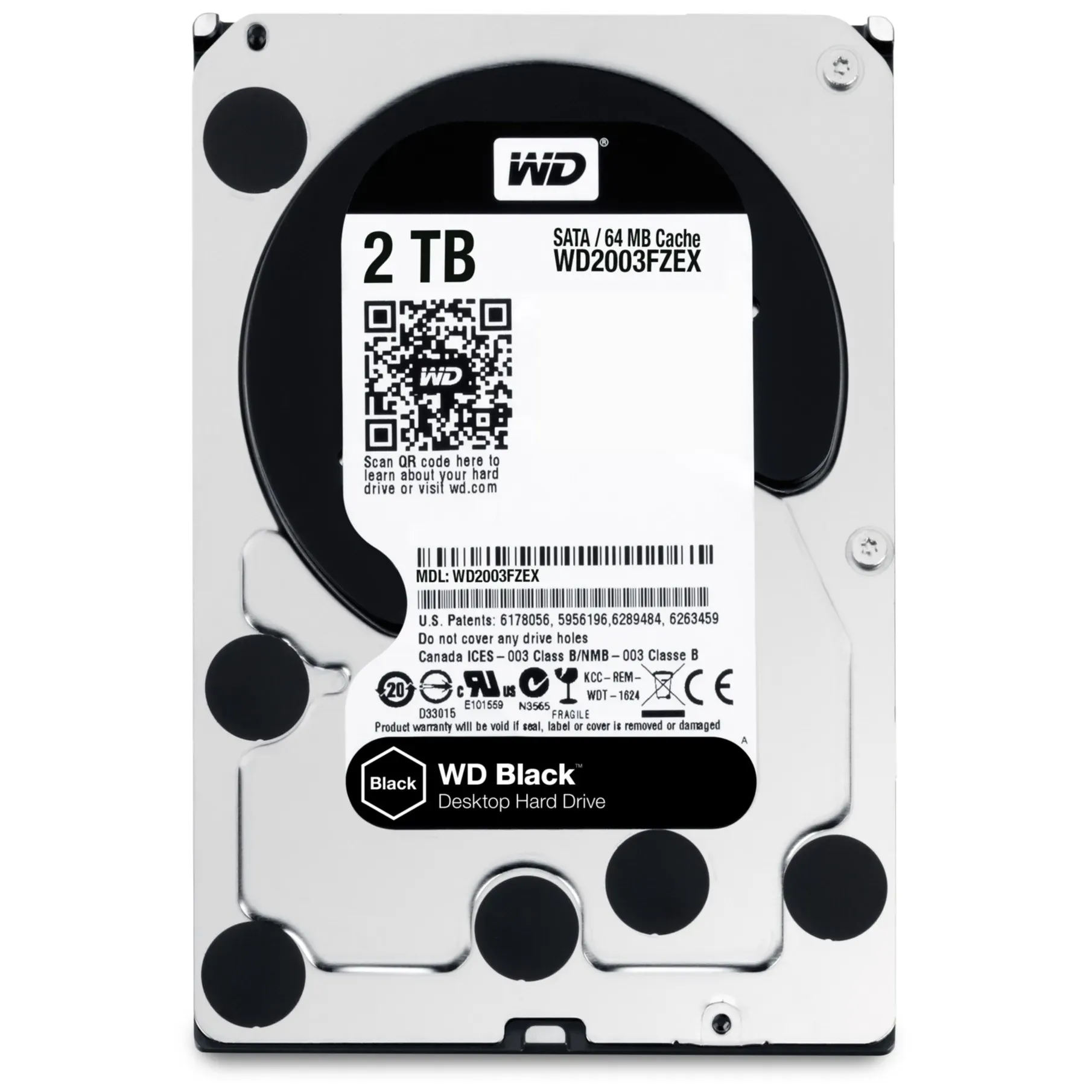 HDD WD Black WD2003FZEX 2TB/8,9/600/72 Sata III 64MB