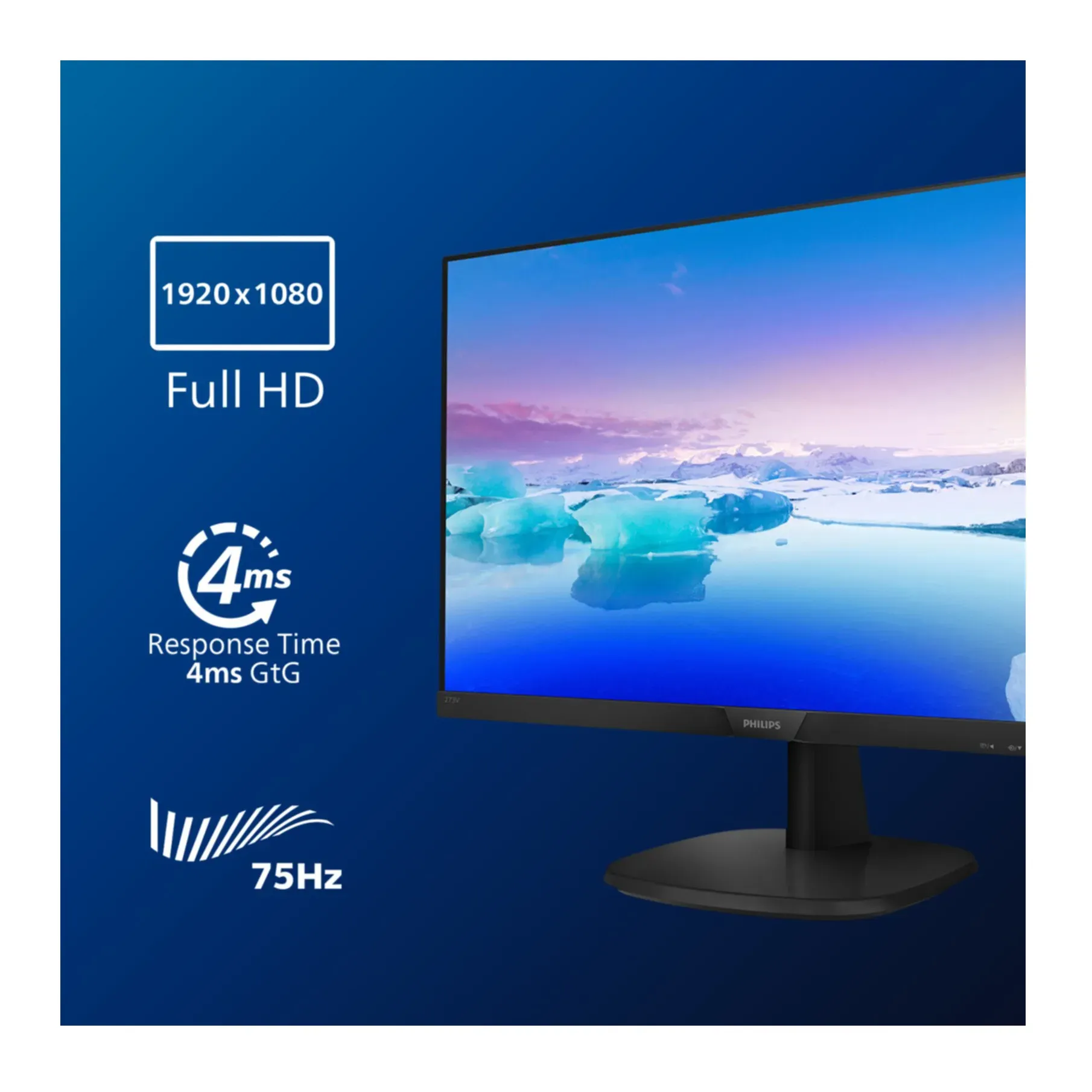 TFT Philips V-Line 273V7QJAB 68,60cm (27")LED,HDMI,VGA,DisplayPort,SP [B-Ware]