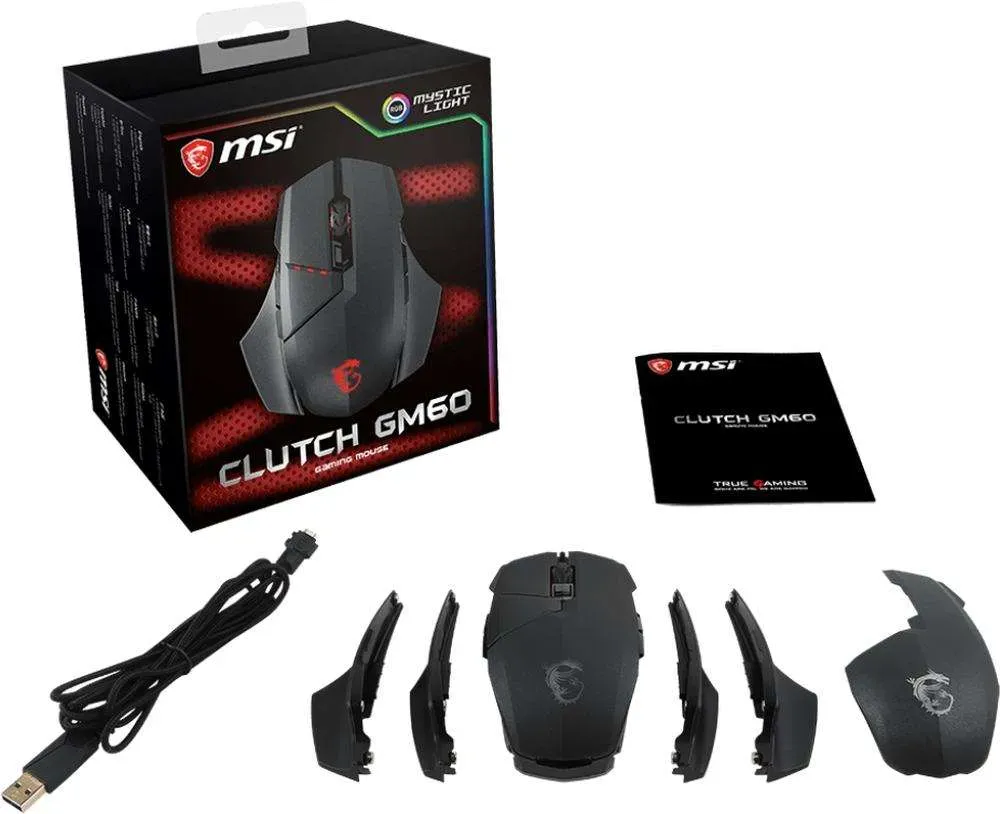 Mouse MSI Clutch GM60 GAMING black