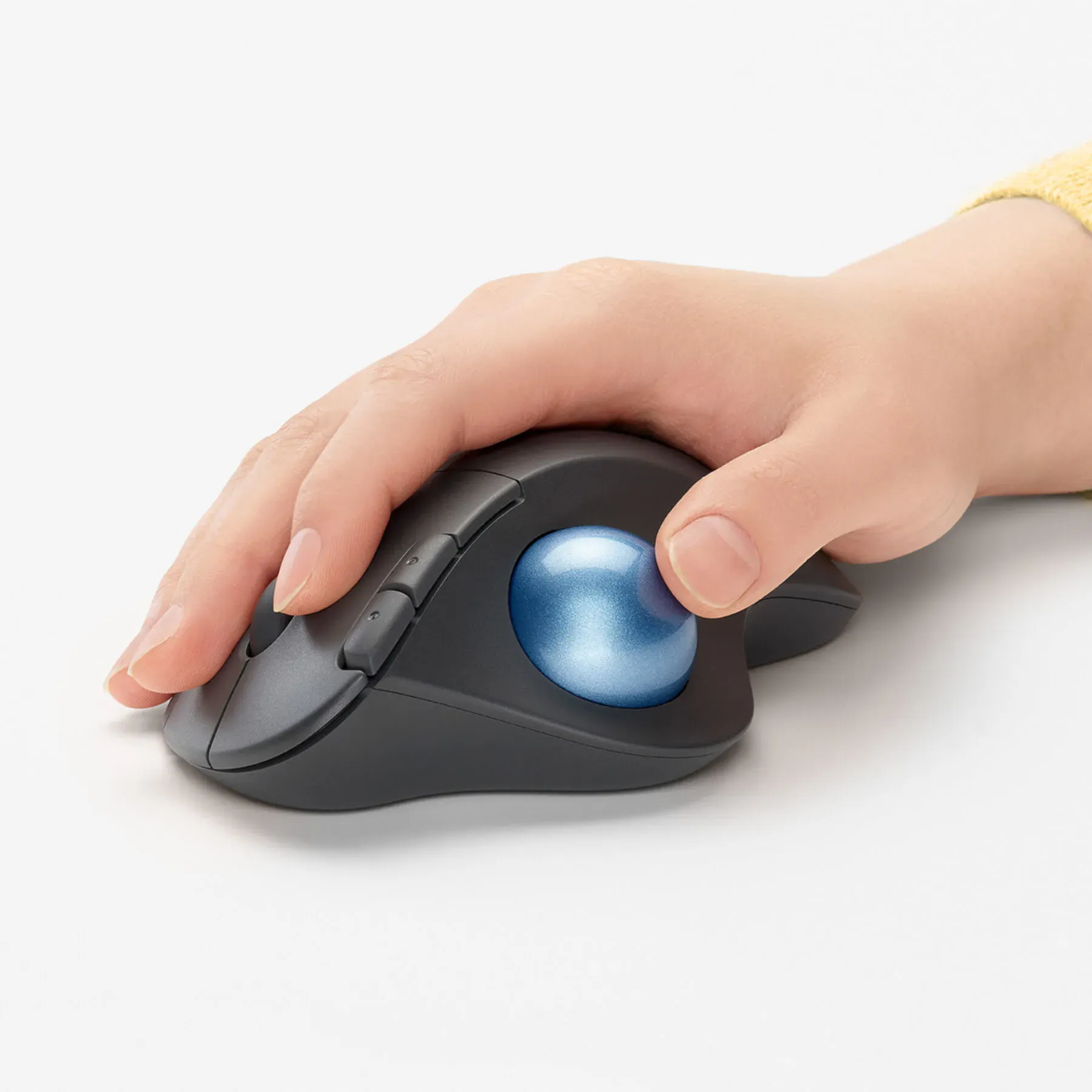 Mouse Logitech ERGO M575 Wireless Trackball Maus - rechts - Trackball - RF Wireless + Bluetooth - 2000 DPI - Graphit (910-005872) [B-Ware]