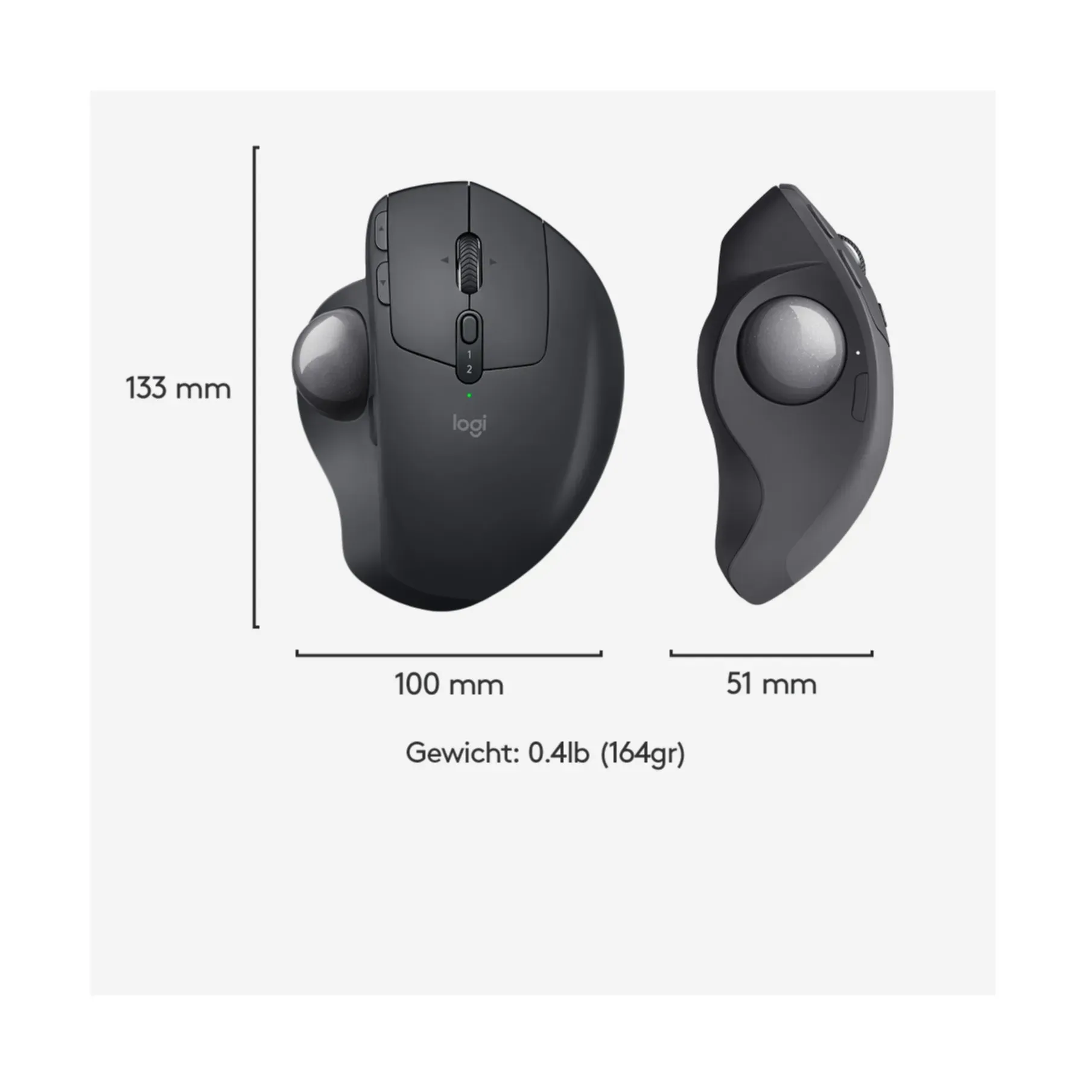 Mouse Logitech MX Ergo GRAPHITE EMEA (910-005179) [B-Ware]