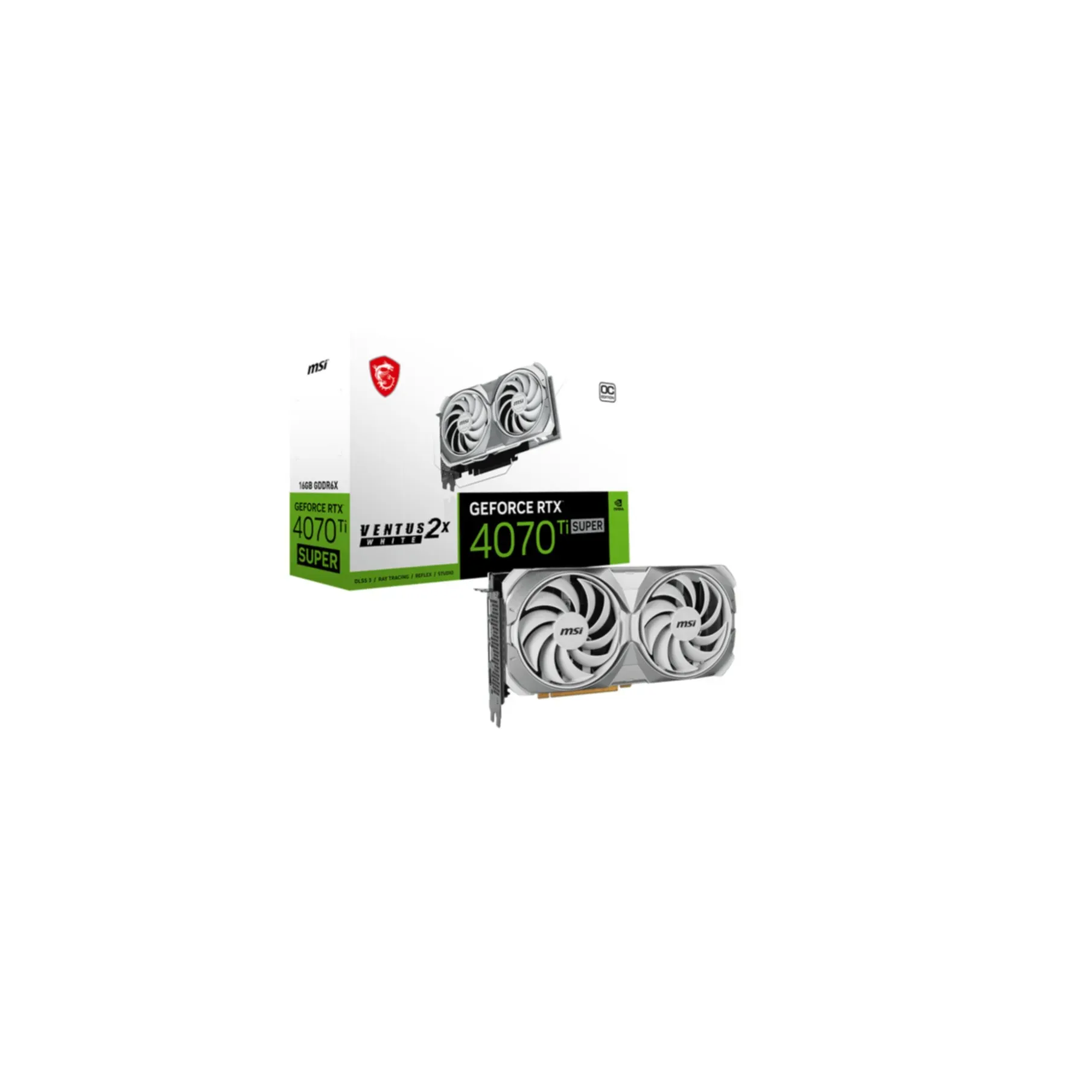 VGA MSI GeForce® RTX 4070 TI SUPER 16GB Ventus 2X White OC