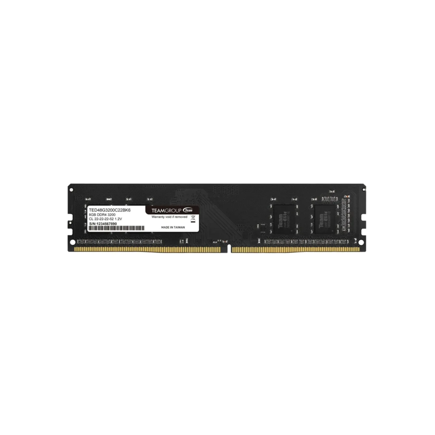 DDR4 8GB PC 3200 Team Elite TED48G3200C22BK6 BULK